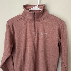 *small hole* Nike Pink Quarter-Zip Pullover size small